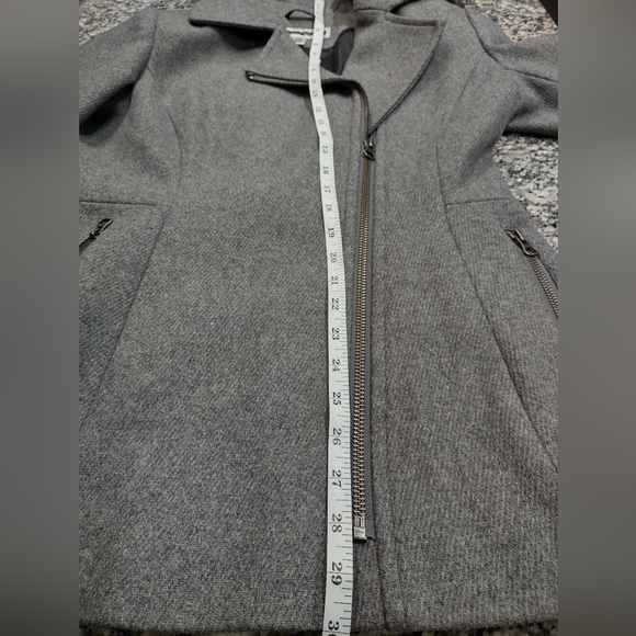 Kristen Blake, Wool blend, Gray, Size Small, Zip up, Pea Coat - Picture 11 of 16